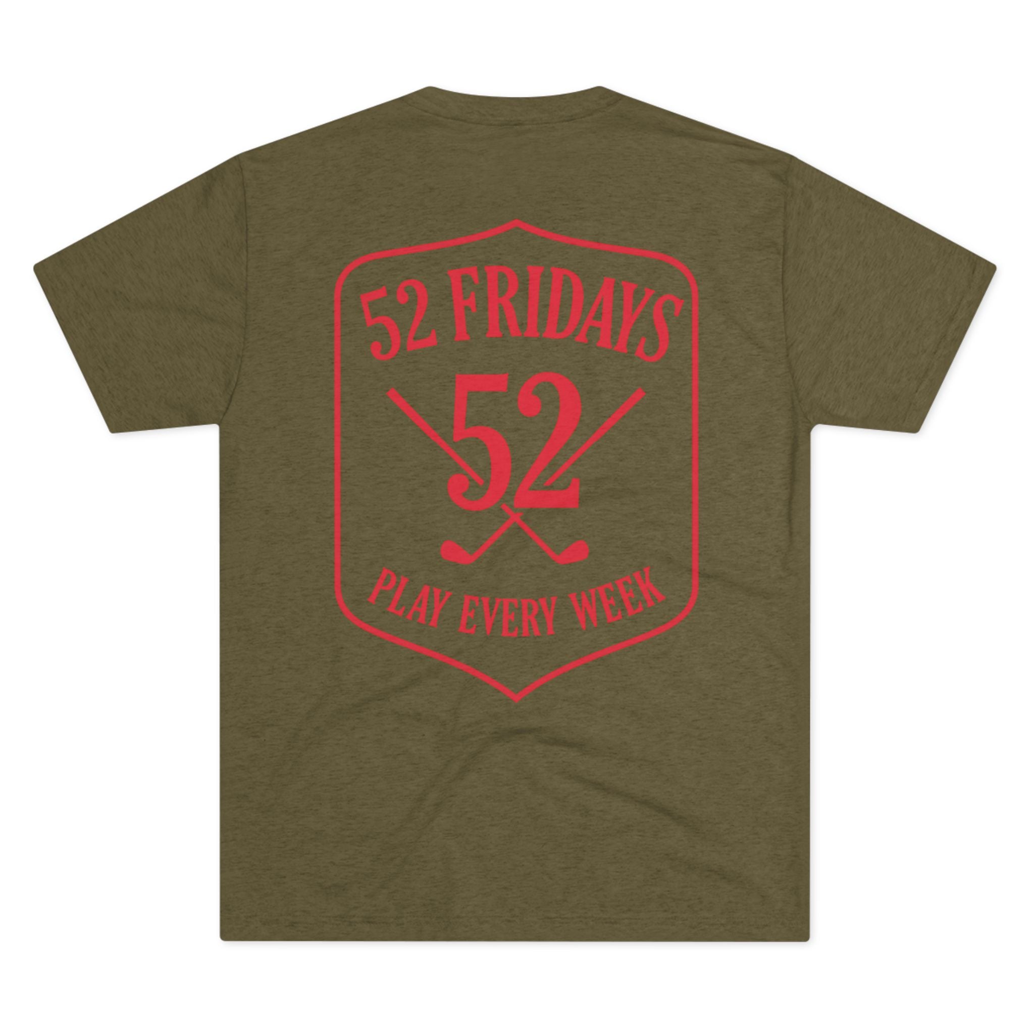 52 Fridays Golf Unisex Tri-Blend Crew Tee